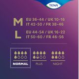 TENA Silhouette Noir Normal - Medium (10 stuks)