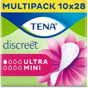 10x TENA Discreet Ultra Mini 28 stuks