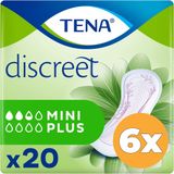 Tena Discreet Mini Plus - 6 pakken van 20 stuks