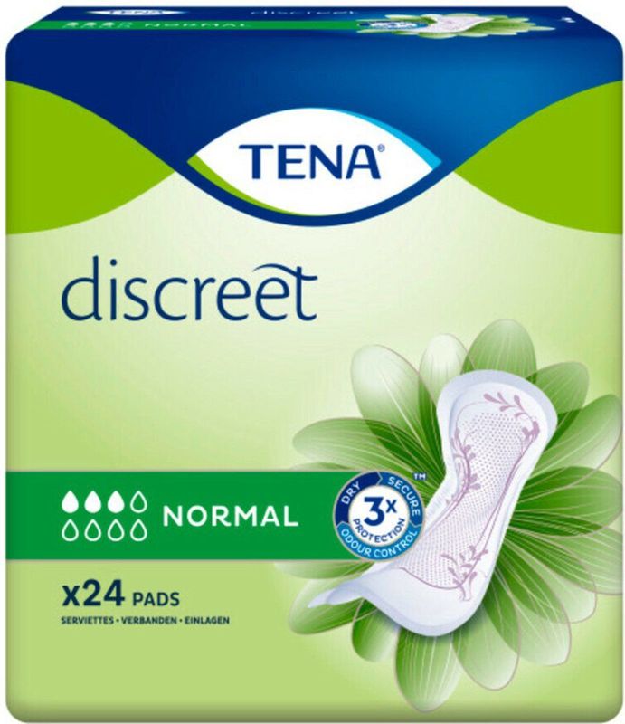 12x TENA Discreet Normal 24 stuks