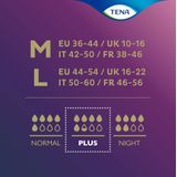 TENA Silhouette Plus High Waist Zwart - Maat M - 9 Stuks