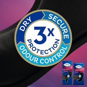 Tena Silhouette Incontinentiepads Normal Noir - 1 pak van 26 stuks