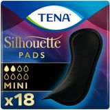 Tena Silhouette Pads Mini Zwart 18 stuks