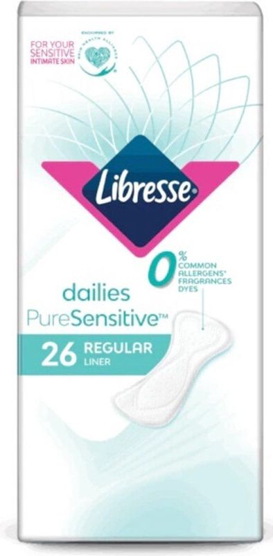 Libresse - PureSensitive - Inlegkruisjes - 0% Allergenen - Huidvriendelijk
