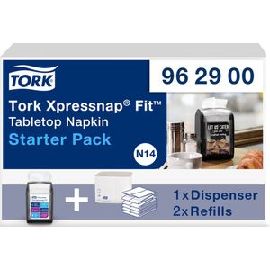 Tork Xpressnap 962900 Fit Tabletop Napkin N14 Servet dispenser Starter Pack (962900)