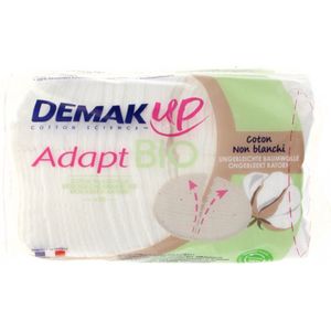 Demak'Up - Adapt Bio - Wattenschijfjes - Crème - 100% Katoen - 50 Stuks