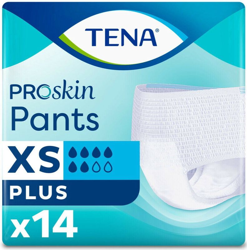 TENA Pants Plus XS - 4 x 14 stuks - Voordeelverpakking