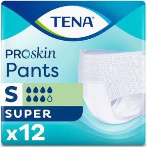 4x TENA Pants Super ProSkin Small 12 stuks