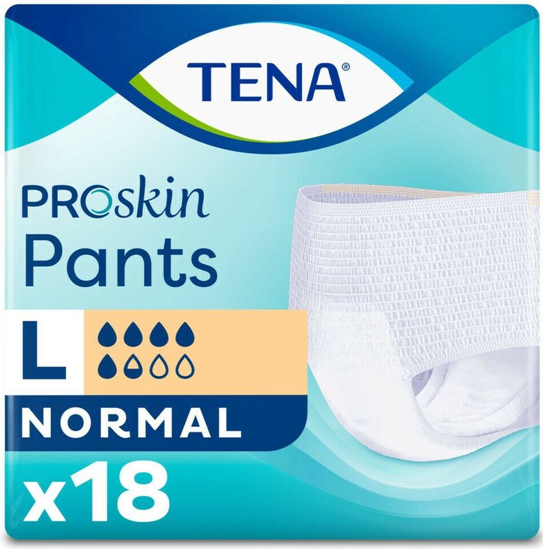 4x TENA ProSkin Pants Normal Large 18 stuks