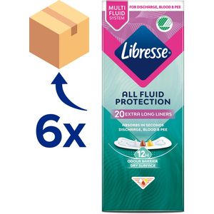 Libresse Extra Protection Extra Long inlegkruisjes 6 x 20 stuks