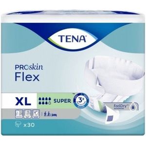 Tena Flex Super - 3 Pakketten van 30 Stuks - Sterk Absorberende Luier met Heupband