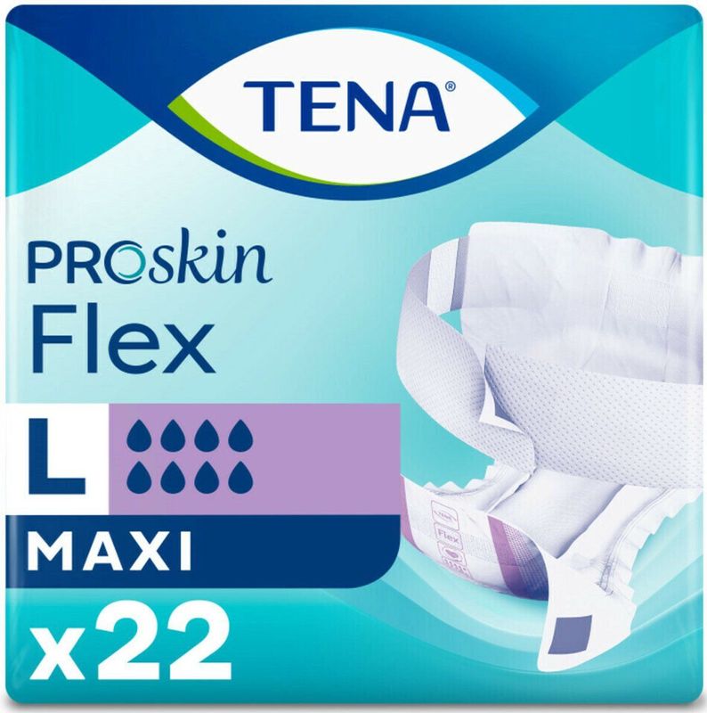 TENA Flex Maxi Proskin L - 3 x 22 stuks - Voordeelverpakking