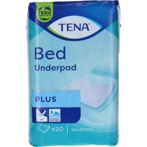 TENA Incontinentie-onderleggers Bed Plus Inlegstukken, 60 x 90 cm, 20 Stuk