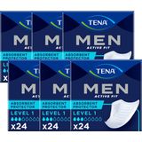 6x TENA Men Active Fit - Level 1 - 24 stuks