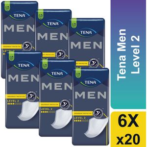 TENA - Men Level 2 - Incontinentieverband - Discreet - 120 Stuks