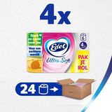 Edet Ultra Soft Toiletpapier - 4-laags - 24 rollen - 11% extra velletjes - Voordeelverpakking