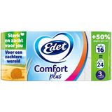 Edet - Comfort Plus - Toiletpapier - 16 Rollen - 3-laags - Zacht en Sterk