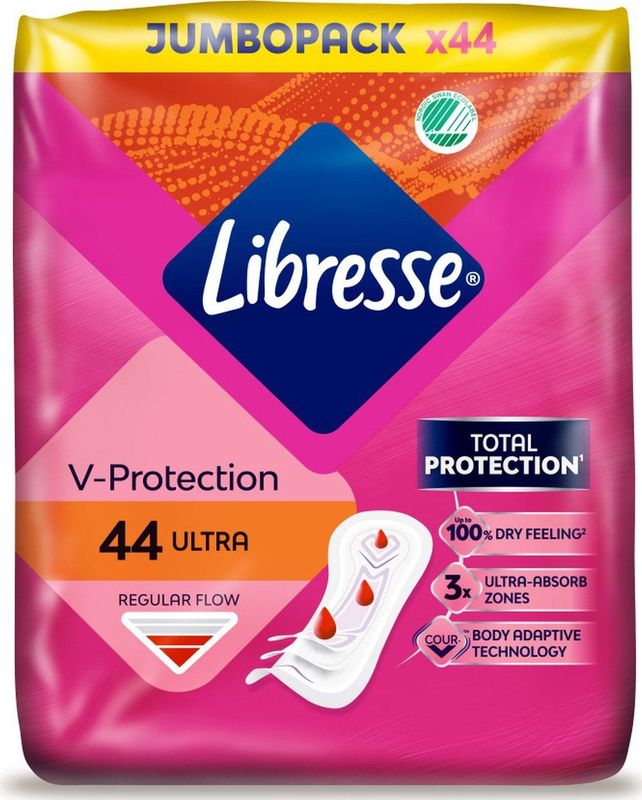 Libresse Ultra Regular - Maandverband - Jumbo Pack - 8 x 44 = 352 stuks