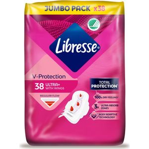 Libresse - Ultra+ Regular - Maandverband - Jumbo Pack - 304 stuks