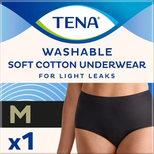 TENA - Silhouette - Wasbaar Ondergoed - Zwart - Voor Urineverlies