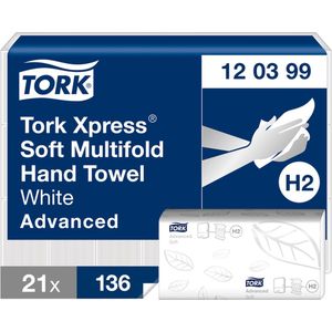 Tork - Xpress® - Multifold Handdoeken - Wit - QuickDry-Papier