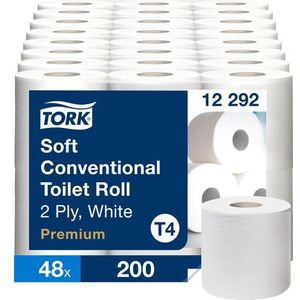 Toiletpapier Tork T4 premium 2-laags 200 vel wit 12292