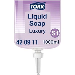 Tork Luxe Vloeibare Handzeep S1, Bloemengeur, 6 x 1.000 ml, 420911