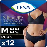 TENA Pants Silhouette Plus Zwart Lage Taille M 12 stuks