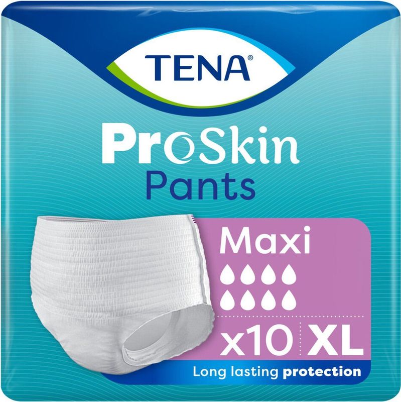 Tena - Proskin Pants Maxi - Incontinentiebroekjes - 10 Stuks - Ademend Materiaal