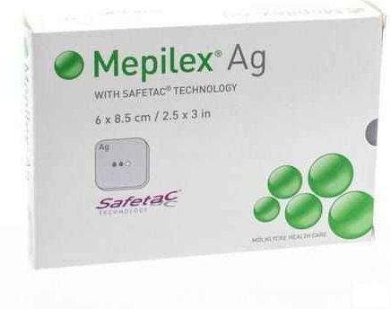 Mepilex AG 6x8,5cm 5 stuks