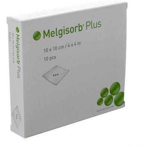 Molnlycke Healthcare - Melgisorb Plus Kompres Steriel - 10X10Cm - 10 Stuks