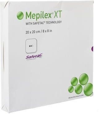 Mepilex - XT - Gaaskompressen - 20x20cm - 5 Stuks