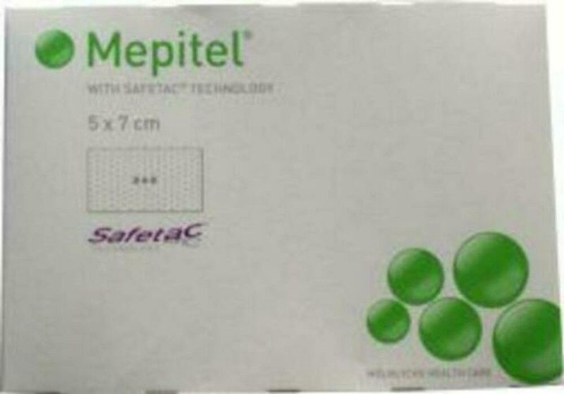 Mepitel siliconen wondcontactlaag 5x7cm Molnlycke