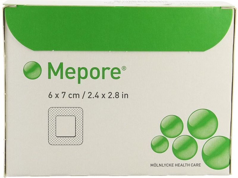 Mepore - Chirurgische Wondpleister - 6x7cm - 60 Stuks - Non-Woven