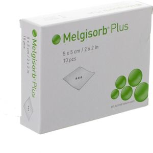 Melgisorb Plus 5x5cm 10 stuks