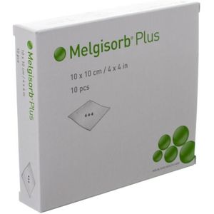 Mölnlycke - MELGISORB - PLUS ALGINAT VERBAND - 10X10 CM - STERIL - 10 stuks in een doos