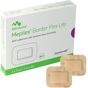 Mölnlycke Health Care GmbH Mepilex Border Flex Lite zelfklevende schuimverband 4 x 5 cm 10 stuks