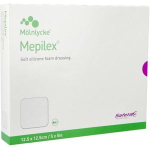 Mepilex absorberend schuimverband 12,5x12,5cm 5 stuks