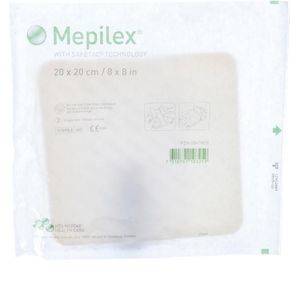 Mepilex absorberend schuimverband 20x20cm 1 stuks