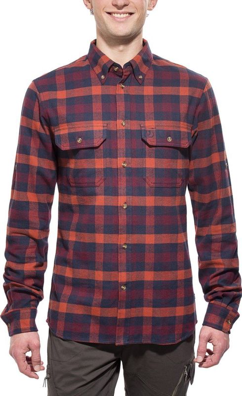 Fjällräven - Skog - Overhemd - Katoenflanel - Lange Mouwen - Slim Fit