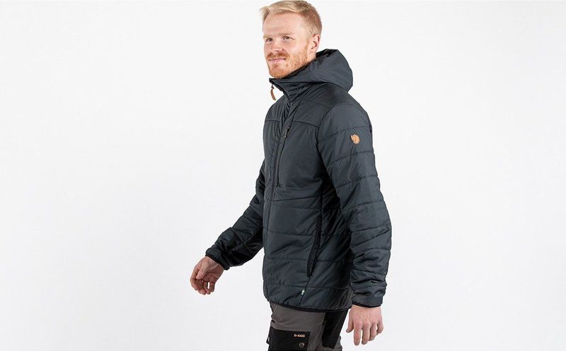 Fjällräven - Keb - Gevoerde Herenjas - Zwart - 100% Polyester