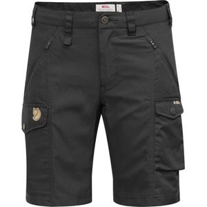 Fjallraven - Nikka Shorts Curved W - Zwart - Technische Wandelshorts