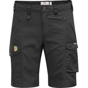 Fjallraven - Nikka Shorts Curved W - Zwart - Technische Wandelshorts