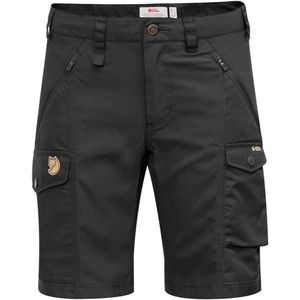 Fjallraven - Nikka Shorts Curved W - Zwart - Technische Wandelshorts