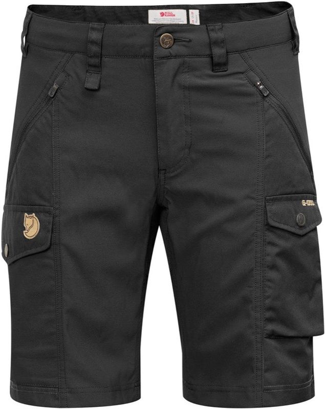 Fjallraven - Nikka Shorts Curved W - Zwart - Technische Wandelshorts