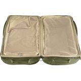 Spl it pack è un compagno di viaggio pratico e resistente per i fine settimana o per gli attrezzi da allenamento.si apre nel mezzo e ha due scomparti