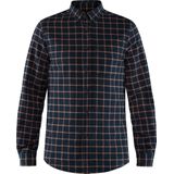 Fjall Raven - Övik Flannel Shirt M - Blouse - Dark Navy - Gerecycled Polyester