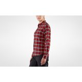 Fjallraven - Ovik Flannel T-shirt - Longsleeves - Donkerblauw - Dames