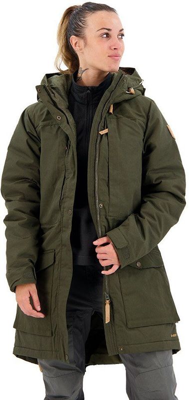 Fjallraven Singi Wool Padded Parka Outdoorjas Dames - Deep Forest