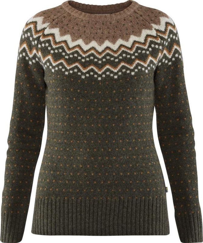 Trui Fjällräven Women Övik Knit Sweater Deep Forest